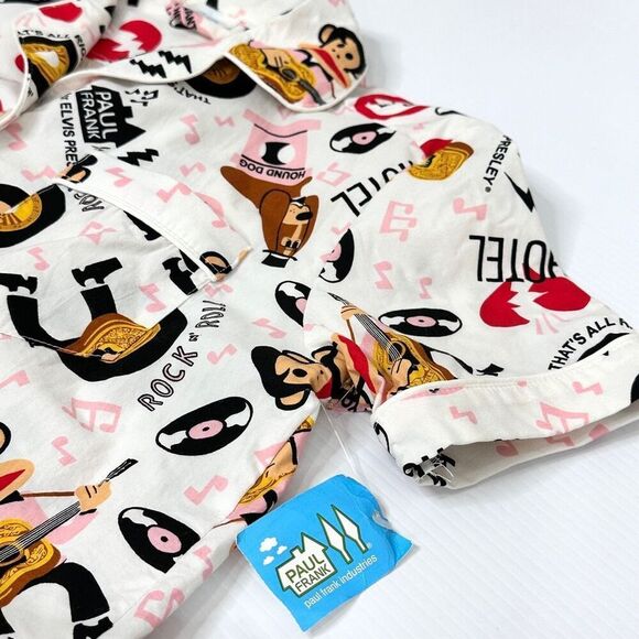 Paul Frank Y2K Limited Edition Elvis Julius Pajama Set Sz M NWT - Picture 10 of 12